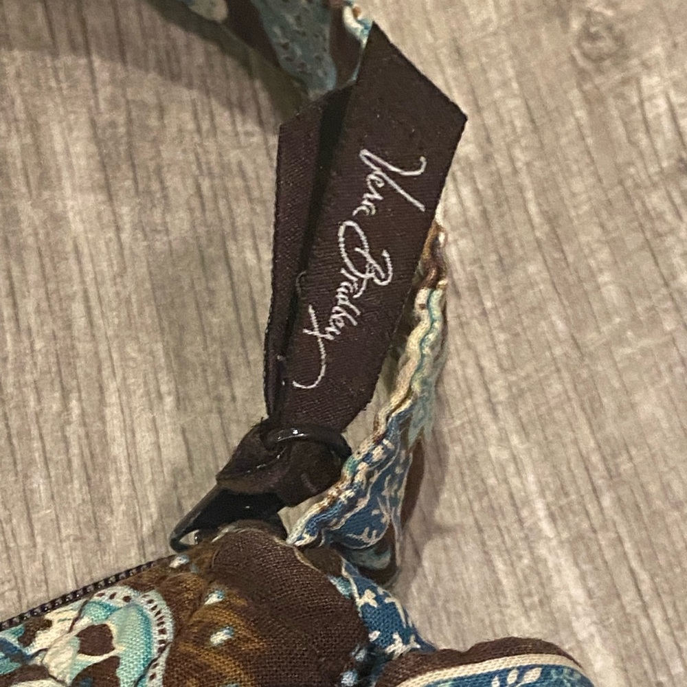 Vera Bradley Retired Pattern Java Blue Small Shou… - image 7